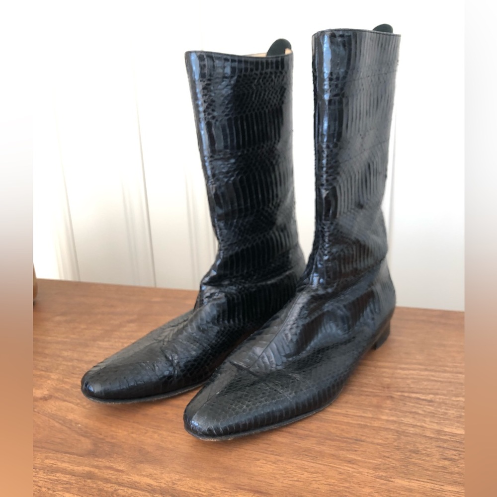 Manolo Blahnik mid-calf boots | size 39.5